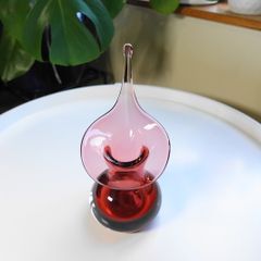 Vintage Cranberry Adrian Sankey Vase