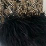 Sequin dress with fur Image 4