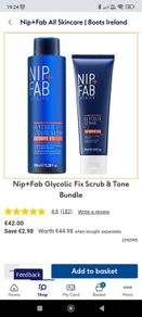 Nip+Fab Glycolic Fix Scrub and Tone bundle