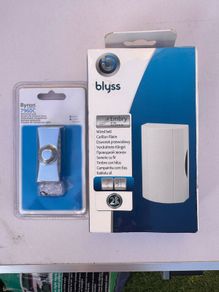 BRAND NEW Sealed Blyss Embry Wired Doorbell Chime and Byron Chrome Bell Push Kit