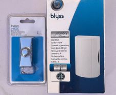 BRAND NEW Sealed Blyss Embry Wired Doorbell Chime and Byron Chrome Bell Push Kit