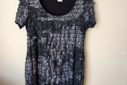 J'Aime la Vie Dress Navy/Silver Size 14