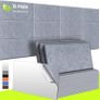 SPRING SALE | Acoustic Wall Panels 12 Pack 9 mm Thick Padded with Back Adhesive 34x20 cm Soundproof Insulation Panel Sound Absorbing Noise Reduction Panels for Office Door Walls, Dark Drey Image 5