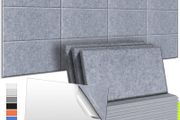 NEW SALE | Acoustic Wall Panels 12 Pack 9 mm Thick Padded with Back Adhesive 34 x 20 cm Soundproof Insulation Panel Sound Absorbing Noise Reduction Panels for Office Door