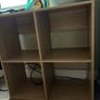 Oak effect 4 Cube shelf Bookcase Image 2