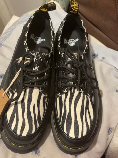 DR.Martens Ramsey Zebra BNWT Platform Creepers Size UK 6.5