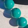 Turquoise Beaded Sterling Silver Necklace Image 3