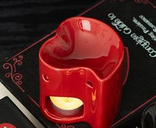 3in1 Set: Heart-shaped Tea Light Holder & Aroma Oil Burner - unique gift