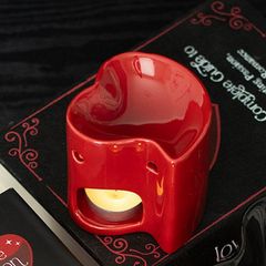 3in1 Set: Heart-shaped Tea Light Holder & Aroma Oil Burner - unique gift