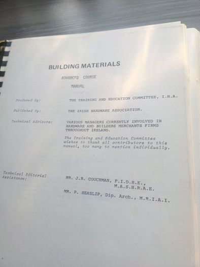 Vintage Building Advanced Course Notes