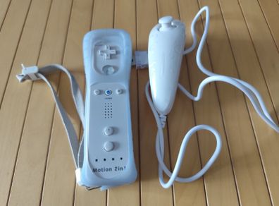 Nintendo Wii Motion Plus controller and Nunchuck