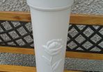 White Plastic Toilet Paper Holder