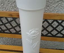 White Plastic Toilet Paper Holder