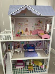 Large 3 Storey Dollhouse with Furniture