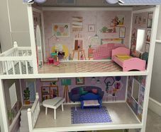 Large 3 Storey Dollhouse with Furniture