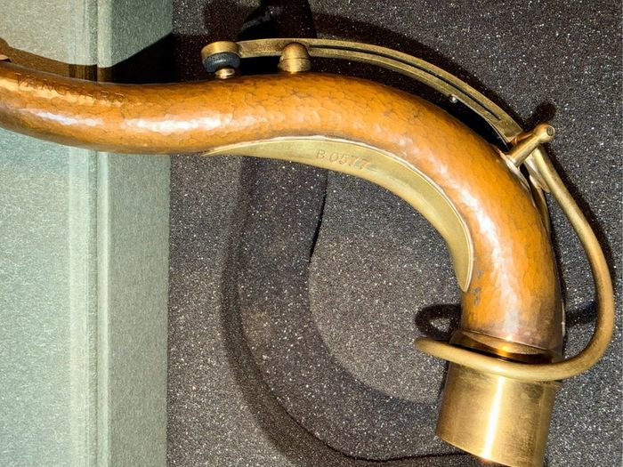 KB Hand hammered bronze Tenor saxophone custom neck