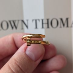 Ring Nail 18K gold plated New
