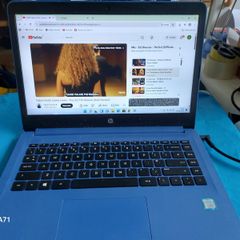 HP Laptop, Model TPN-Q189, Blue, Intel Core i5-7200U CPU 7th Generation, 2.5GHz, 4GB Ram, 118GB SSD, Windows 11, Microsoft Edge, Chrome