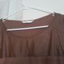 Dress, long, light brown Colour, with damage Image 2