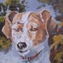 Victor M Mc Curry Jack Russell Oil on Board Image 3