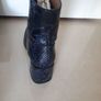 Whistles - Rowan Leather Zip Front Boots - Blue Black - UK 5 - RRP 285 Image 9