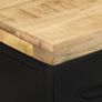 Sideboard with 3 Drawers and 4 Doors Rough Mango Wood Image 2