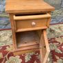 Solid pine lamp table or bedside locker. Image 4