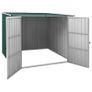 Garden Shed Green 195x198x159 cm Galvanised Steel Image 4