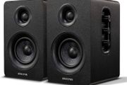 NEW SALE | Active Bluetooth 5.0 Bookshelf Speakers - 60W Carbon Fiber Speaker Unit - Built-in 24bit DAC - Dynamic 3D Surround Sound - 2.0 Computer PC Monitor Gaming Speakers (Pair, Black)