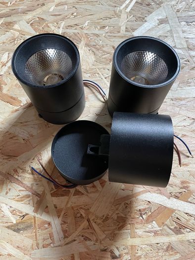 3 Black LED Ceiling Spotlight (rotatable angle)