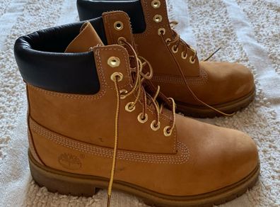 Original Timberland Women Premium 6-Inch Waterproof Boots 7W Yellow