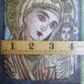 Hand made Orthodox icon Jesus Christ child and Virgin Mary Image 9