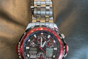 citizen red arrows skyhawk titanium eco drive watch