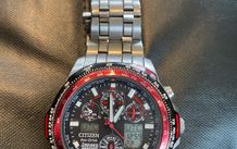 citizen red arrows skyhawk titanium eco drive watch