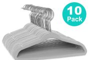 BRAND NEW 10pcs Non-Slip Velvet Kids Hangers For Jackets, Pants, &amp; Dress Clothes hangers for clothes