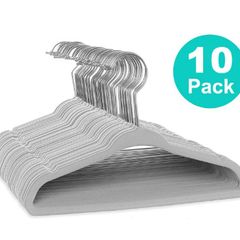 BRAND NEW 10pcs Non-Slip Velvet Kids Hangers For Jackets, Pants, & Dress Clothes hangers for clothes