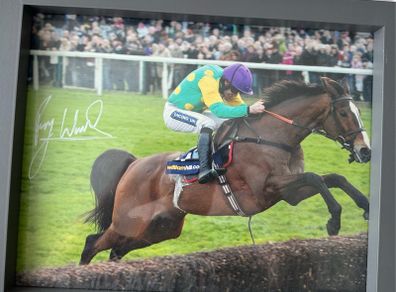 Signed Ruby Walsh Kauto Star Framed Photo
