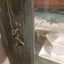 Antique Early 1900s Restored Linen Cabinet Home or Shop Display lock and Key Image 4