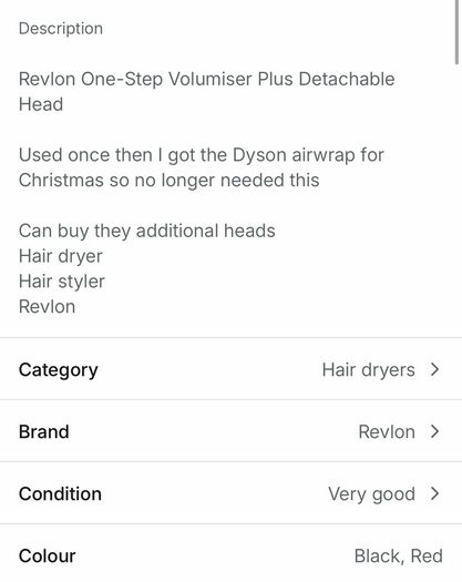 revlon volumising brush