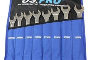 8 Piece Jumbo Metric Combination Spanner Set