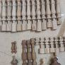 Job lot of hand turned timber finials and spindles Image 2