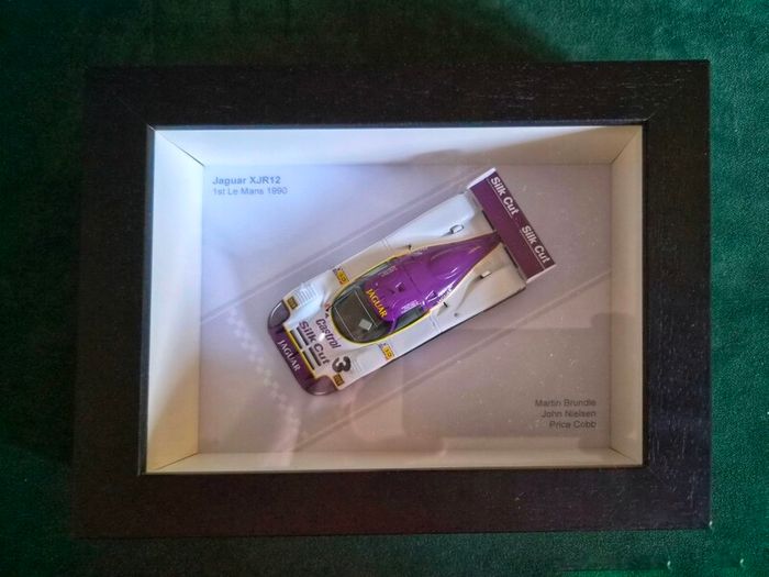 Jaguar XJR12 1990 Le Mans winning 1/43 Scale Model presented in a box style frame