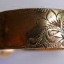 Antique Solid 1/20 9ct R.g. Rolled Gold Bangle With Safety Chain 50,4g Image 8