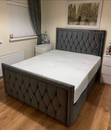 Brand  New Double 4ft6 Monaco' Bed frames with Mattress Included