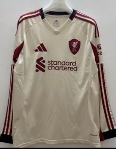Liverpool away long sleeve jerseys season 25/26