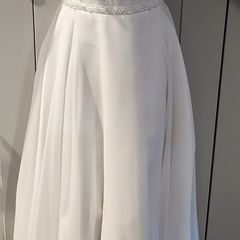 White communion dress + headband + bolero jacket