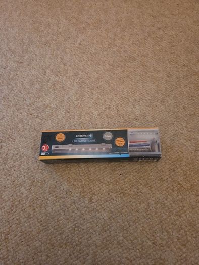 Livarnolux Silver LED Cabinet Light with Motion Detector