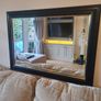 Large Charcoal Black Wall Mirror Image 6