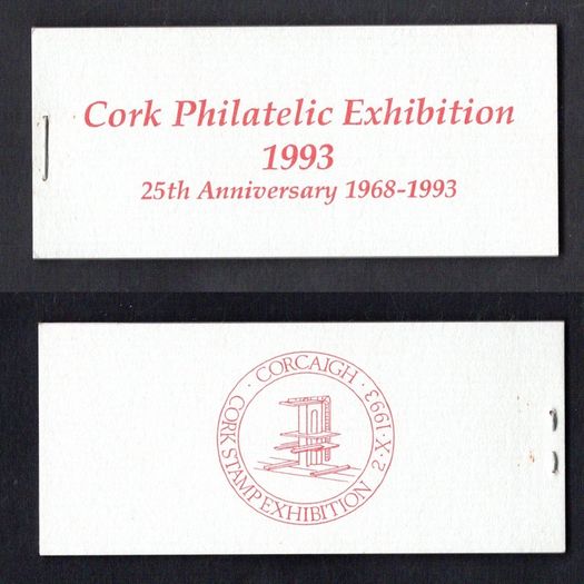 1993 Ireland Cork Philatelic Exhibition Booklet . Contains 2 X 32p Centenary of the Irish Amateur Swimming Association Commemorative Stamps No 144