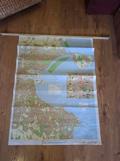 Vintage Dublin map